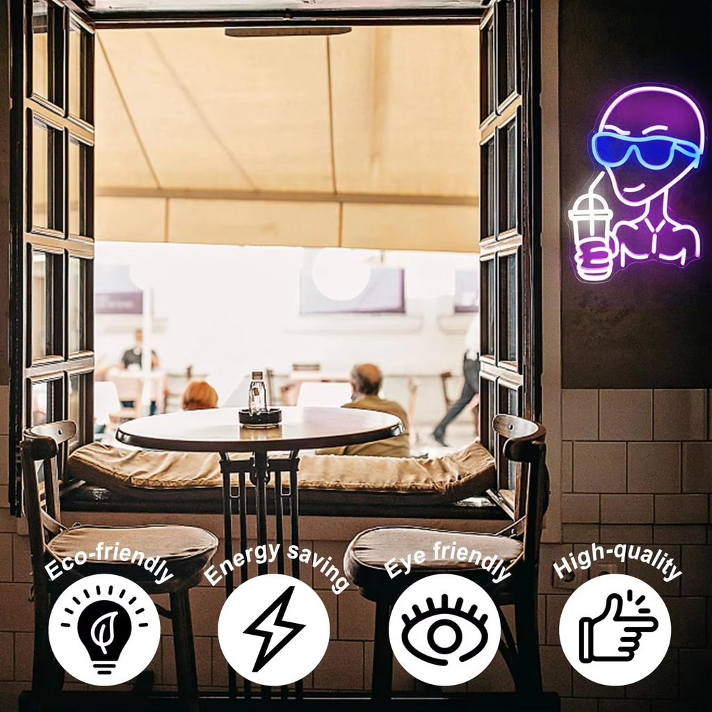 Cosmic Alien Neon LED Sign for Unique Home and Party Decor