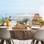 3-tier wooden step plate decor cake stand farmhouse step plate party serving dish and trays