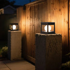Solar Garden Lantern LUMOVIA DuoLight | 2 Light Colors | IP65 Waterproof | For Ground, Terrace & Stake Mounting | 11.8 x 11.8 x 11.5 cm