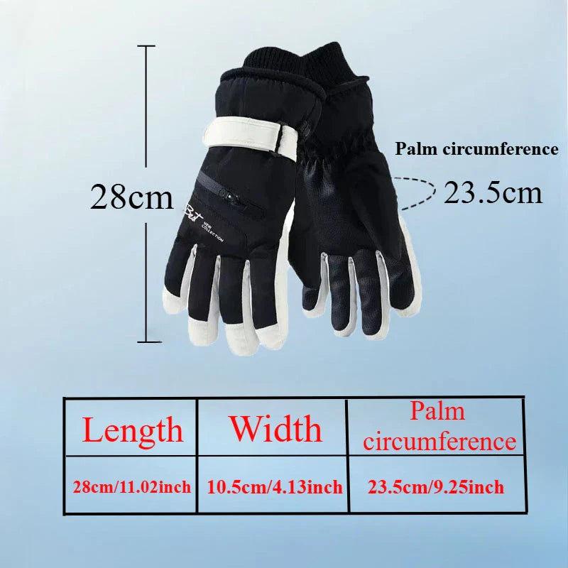GlacioShield Pro Gloves | Waterproof Winter Gloves | Touchscreen & Non-Slip | Warm Fleece Lining for Skiing, Cycling & Outdoor