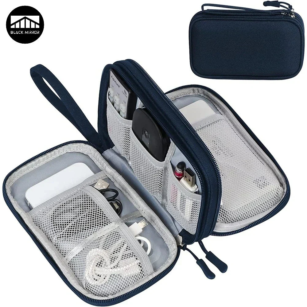 TechPack | Electronic Organizer | Double Layer Design | Waterproof Oxford Fabric