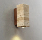 Modern Natural LED Wall Lamp made of Travertine