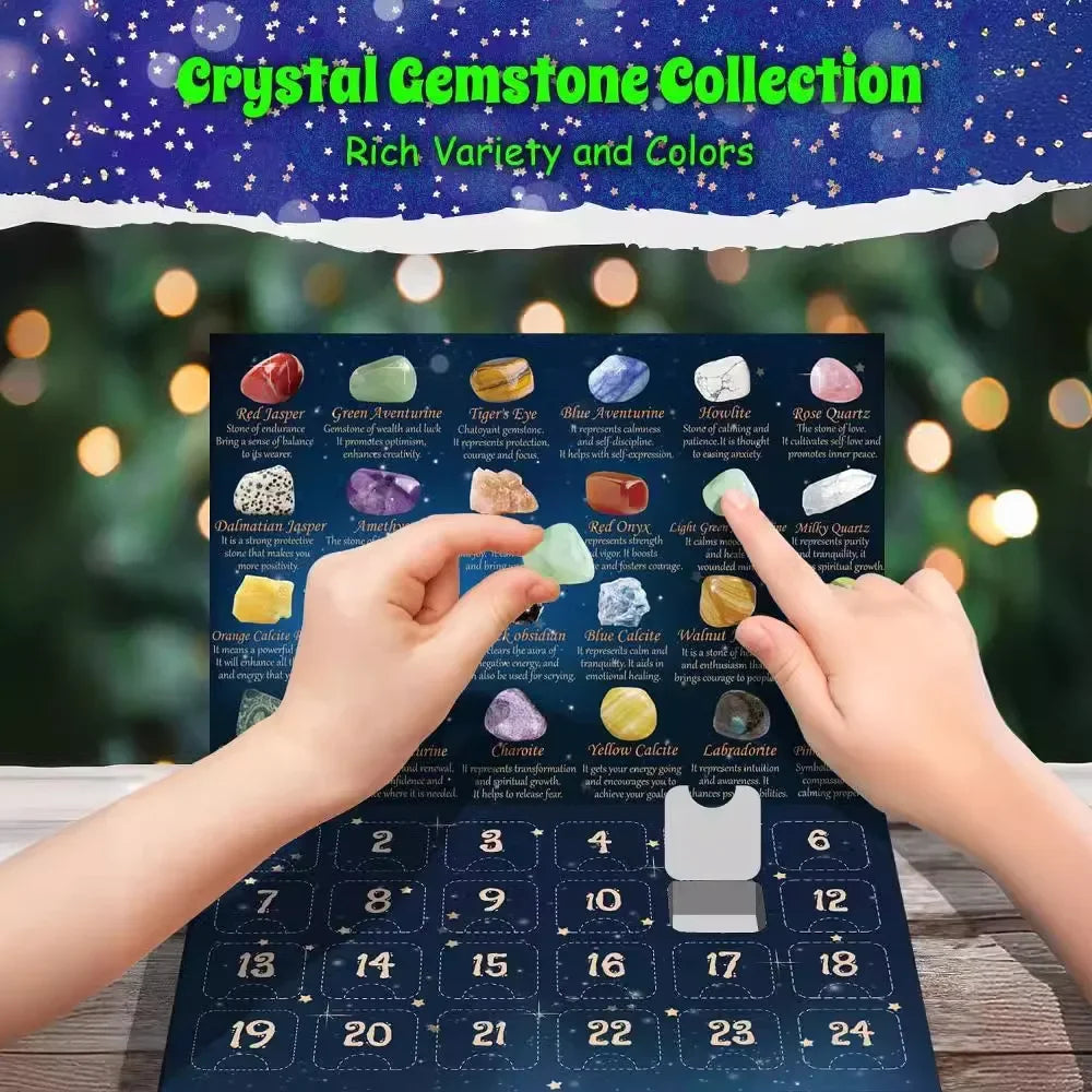 GemSpark – Adventskalender met 24 edelstenen – Voor kinderen & verzamelaars