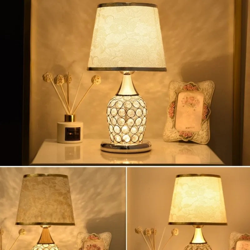 Stylish Lamp with Delicate Crystal Shine