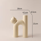 Ceramic Cat Vase