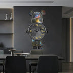 Glowing Star Bear LED Wall Clock
