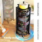 360° Rotating Multi-Layer Kitchen Round Storage Rack