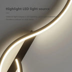 LumiStripes | Modern LED Wall Lamp | Minimalist Wall Lamp in Stripe Design | Indoor Lighting for Bedroom & Living Room