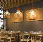 Natura Orb Bamboo Pendant Lamp – Handmade Hanging Lamp