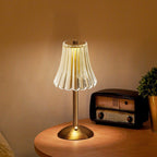 – Gold crystal table lamp