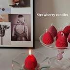 Charming Strawberry Soy Wax Scented Candles - Aromatherapy & Decorative