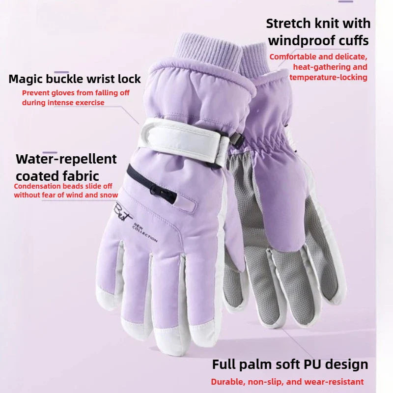 GlacioShield Pro Gloves | Waterproof Winter Gloves | Touchscreen & Non-Slip | Warm Fleece Lining for Skiing, Cycling & Outdoor