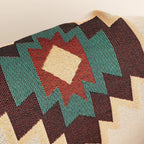 AztecaLoom Boho Blanket | XXL Aztec Throw with Fringes | Southwestern Ethno Style | Vintage Throw Blanket made of Cotton Blend