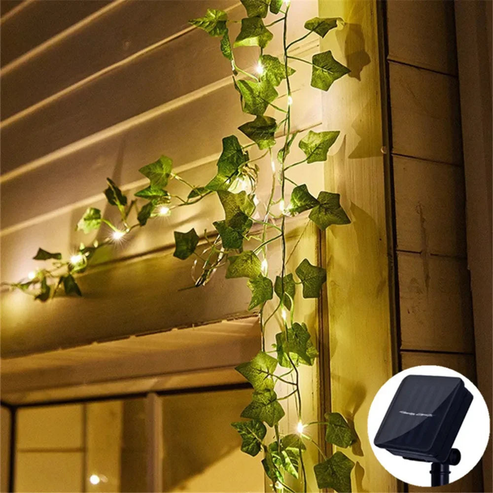 Solar fairy lights SoliBlossom | Sunflower decor with leaves | Warm white | 8 modes | For garden, fence & wedding