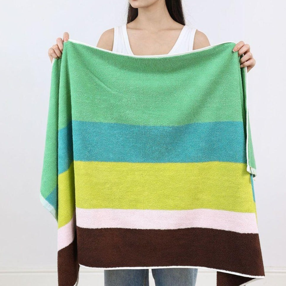 Colour Block Towels - Stripe Tile