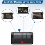 Universal Garage Door Remote Opener Compatible with 315MHz and 390MHz Systems