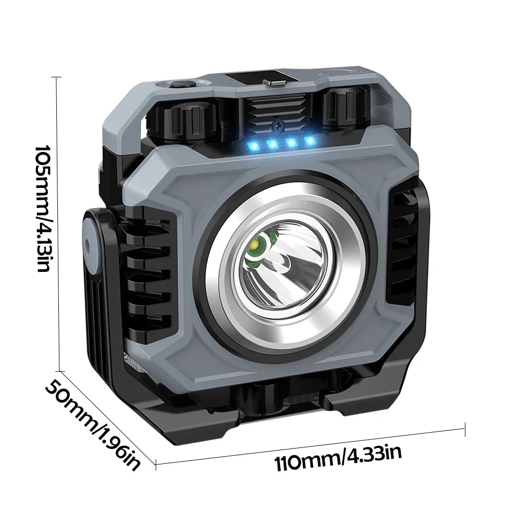 Work Light MagnoBeam Pro | Rechargeable & dimmable | 1500 lm COB + TG3 Spotlight | Magnetic & IP66 waterproof