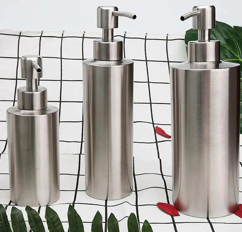 Elegant Stainless Steel Hand Pump Soap Dispenser 250ml/350ml/550ml