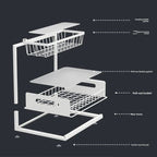 AquaStor Reinforced Sink Storage Shelf