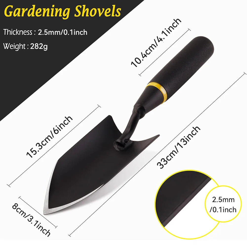 TerraGrip Garden Spade | Extra Robust & Ergonomic | Seamlessly Welded | For Hard Soils & Roots