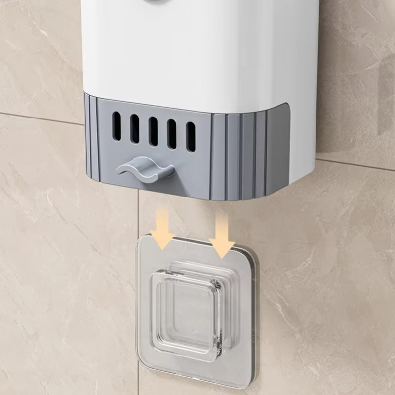 Wall-Mounted Flexi-Handle Toilet Brush with Modern Holder
