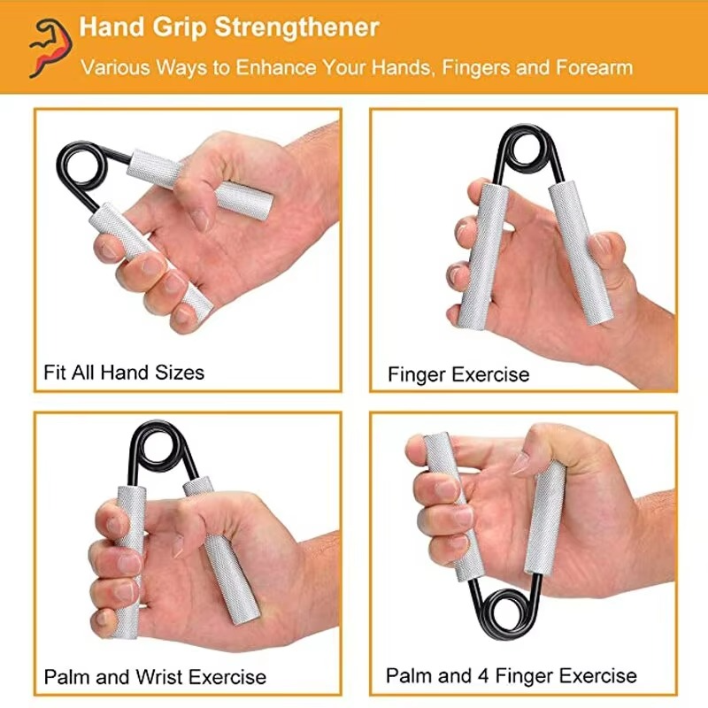 Adjustable Aluminum Hand Grip Strength Trainer for Finger and Arm Fitness