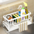 Kitchen Soft Sponge Holder Kitchen | Multifunctional Draining Rack | For Sink, Cloths & Dish Soap | Organizer Shelf