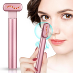 EMS Red Light Therapy Facial Wand with Microcurrent Skin Tightening and Eye Massage