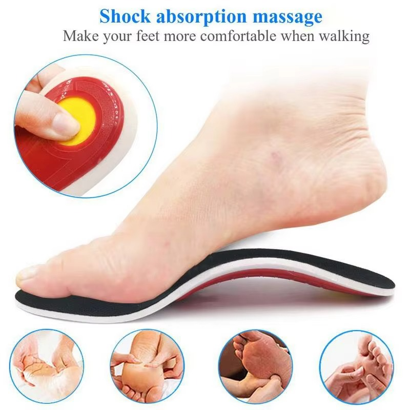 Orthopedic Insoles with Arch Support for Flat Feet and Plantar Fasciitis Relief