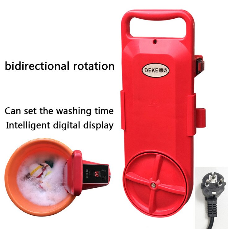 Portable Mini Washing Machine with Timer Display for Small Loads