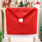 SantaSeat Christmas Chair Covers – Set of Decorative Chair Covers with Santa Design