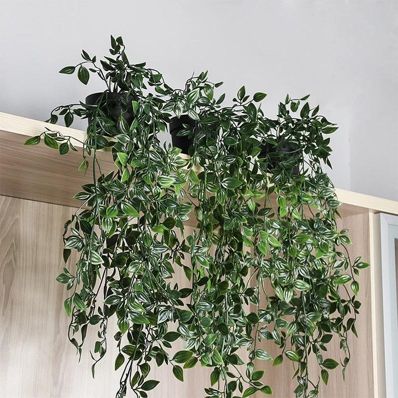 VerduraLine Artificial Plant Hanging | Evergreen & Maintenance-Free | 90 cm Decoration | Fresh Natural Design
