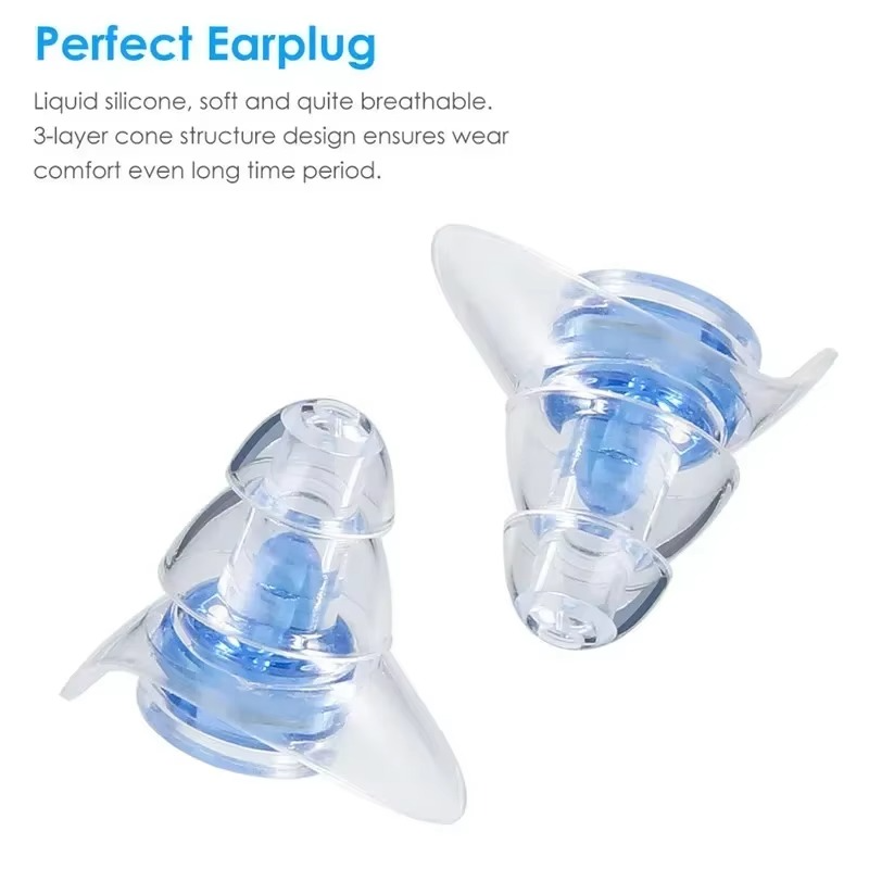 Silicone Noise Cancelling Earplugs for Sleeping Studying and Concert Protection