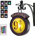 Harry Potter 9 3/4 Figure Nightstand Lamp LED Magical Wall Lamps Platform Hogwarts 3D Lamp Harry's Room Decoration Kids Birthday Gift