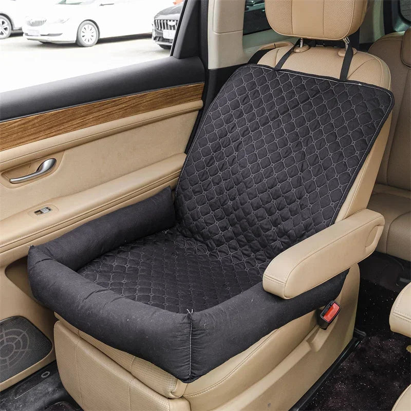 Pawmodo Waterproof Dog Car Seat Cover | Portable Travel Bed for Car | Anti-Soil | For Small & Medium Dogs