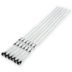 GrillMaster Pro Grill Skewers | Extra Long Stainless Steel Skewers with Wooden Handle | Set of 6