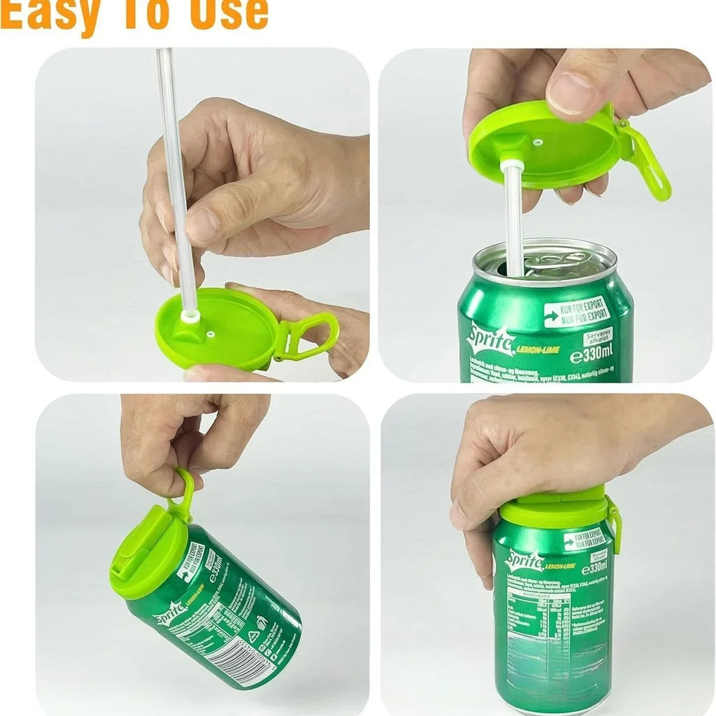 No-Split Travel Reusable Soda Can Lid Cover