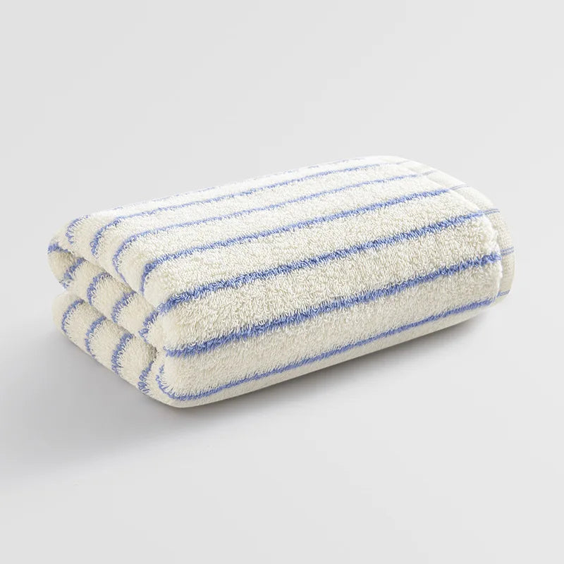 Retro Striped Polyester Towel, Quick-Drying and Machine-Washable
