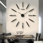 New large unique style acrylic wall clock