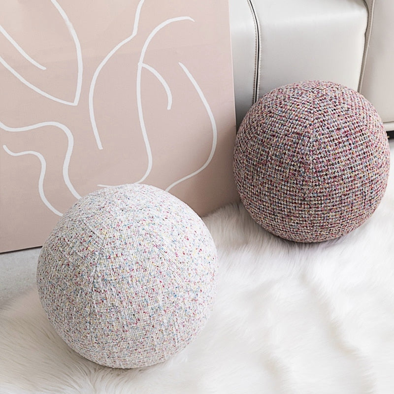 Tweed Globe Cushion