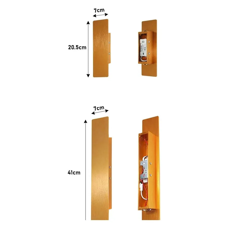 Light - Modern weatherproof LED wall lamp made of aluminum for outdoor use