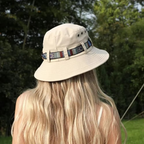 Striped Boho-Style Summer Sun Hat - Unisex Wide Brim Outdoor Cap
