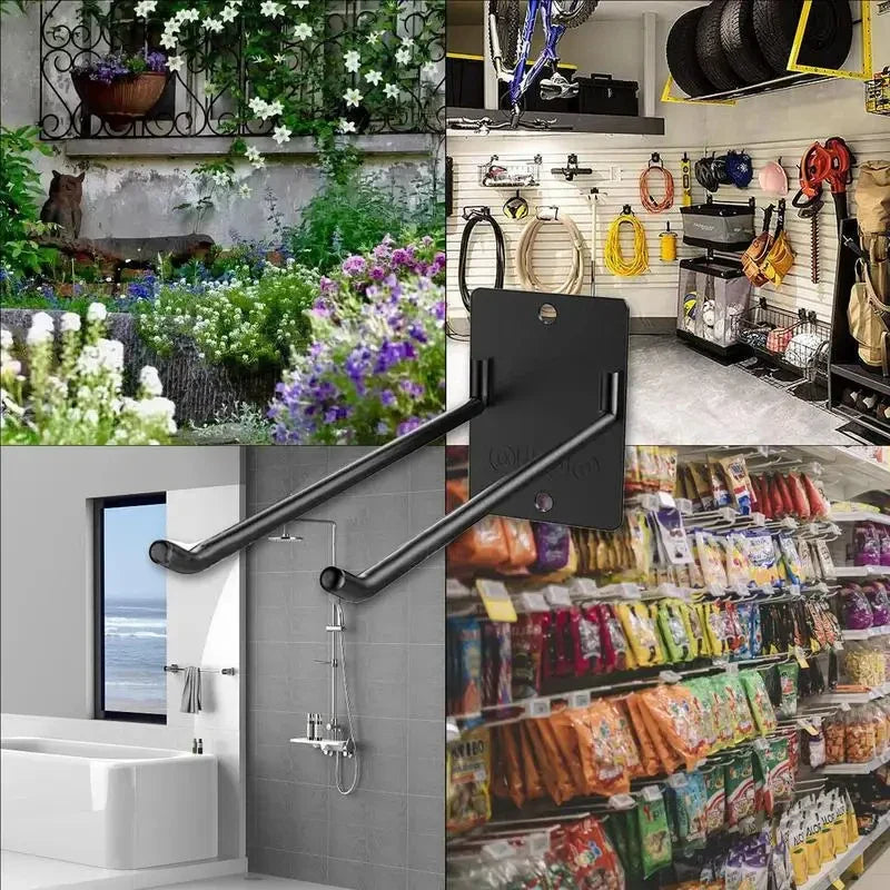 Fixorado Wall Mount for Garden Tools | Robust Tool Holder Made of Steel | Space-Saving Organizer for Garage, Cellar & Workshop