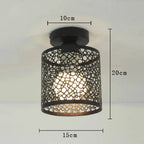 Industrial Loft Lamp with Open Frame in Vintage Style