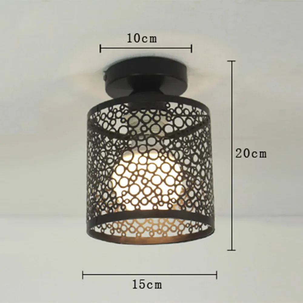 Industrial Loft Lamp with Open Frame in Vintage Style