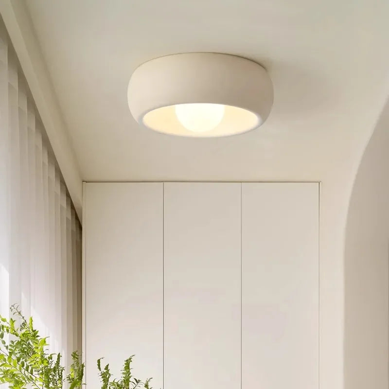Japanese Wabi-Sabi Round Ceiling Lamp LED