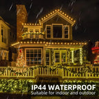 LED Firework Light String with Remote Control 30-75 m 900-2000 LEDs IP65 Waterproof for Parties