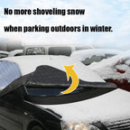 FrostGuard Ultra | Extra Large Car Windshield Cover | 3-Window Design | Protection Against Snow, Ice, Sun & Dust | Windproof & Quick Installation