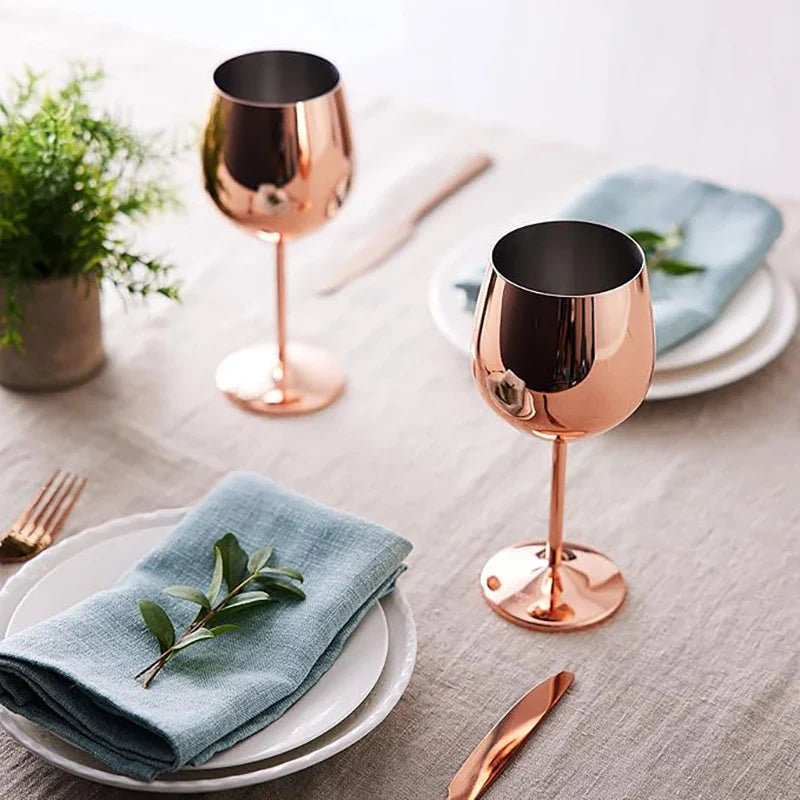 Stainless Steel Glasses (Set of 6)