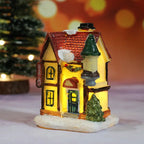LED Christmas Decoration with Battery – Lit Decorative House for Festive Atmosphere